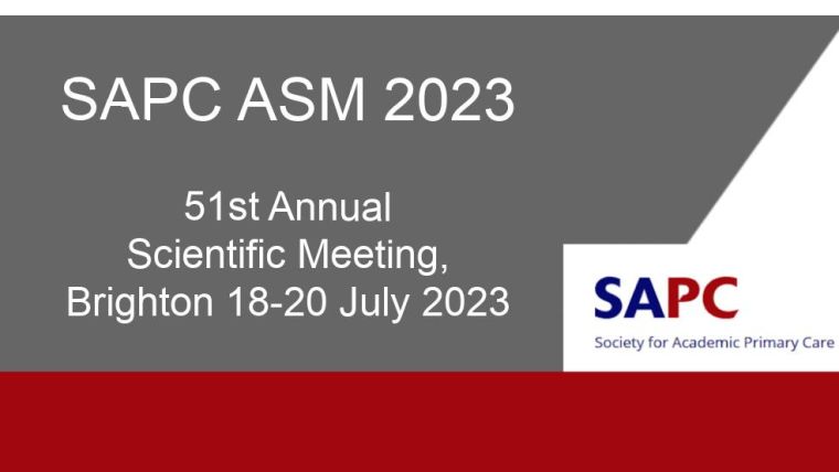SAPC: Society for Academic Care. SAPC ASM 2023. 51st Annual Scientific Meeting, Brighton 18-20 July 2023