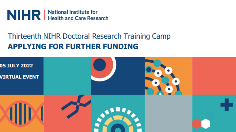Image for the 13th NIHR Doctoral Research Training Camp. 5 July 2022
