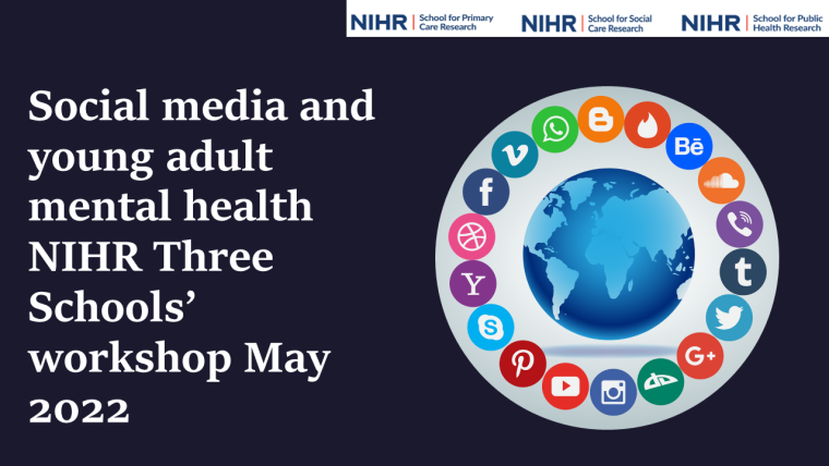 Social media use and young adult mental health
NIHR Three School's workshop 
May 2022