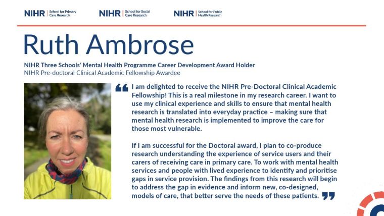 Ruth Ambrose Receives NIHR Pre-Doctoral Clinical Academic Fellowship